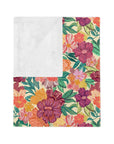 Harvey Floral Velveteen Blanket