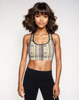 Amira Sports Bra in Grape Lime Klementina