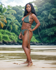 Udara Bikini Bottom in Navy Pine Klementina