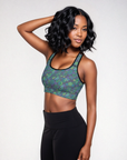 Udara Sports Bra in Navy Pine Klementina