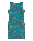 Izel Bodycon Dress in Deep Turquoise Klementina