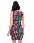 Sophia Bodycon Dress in Passion Fruit Klementina