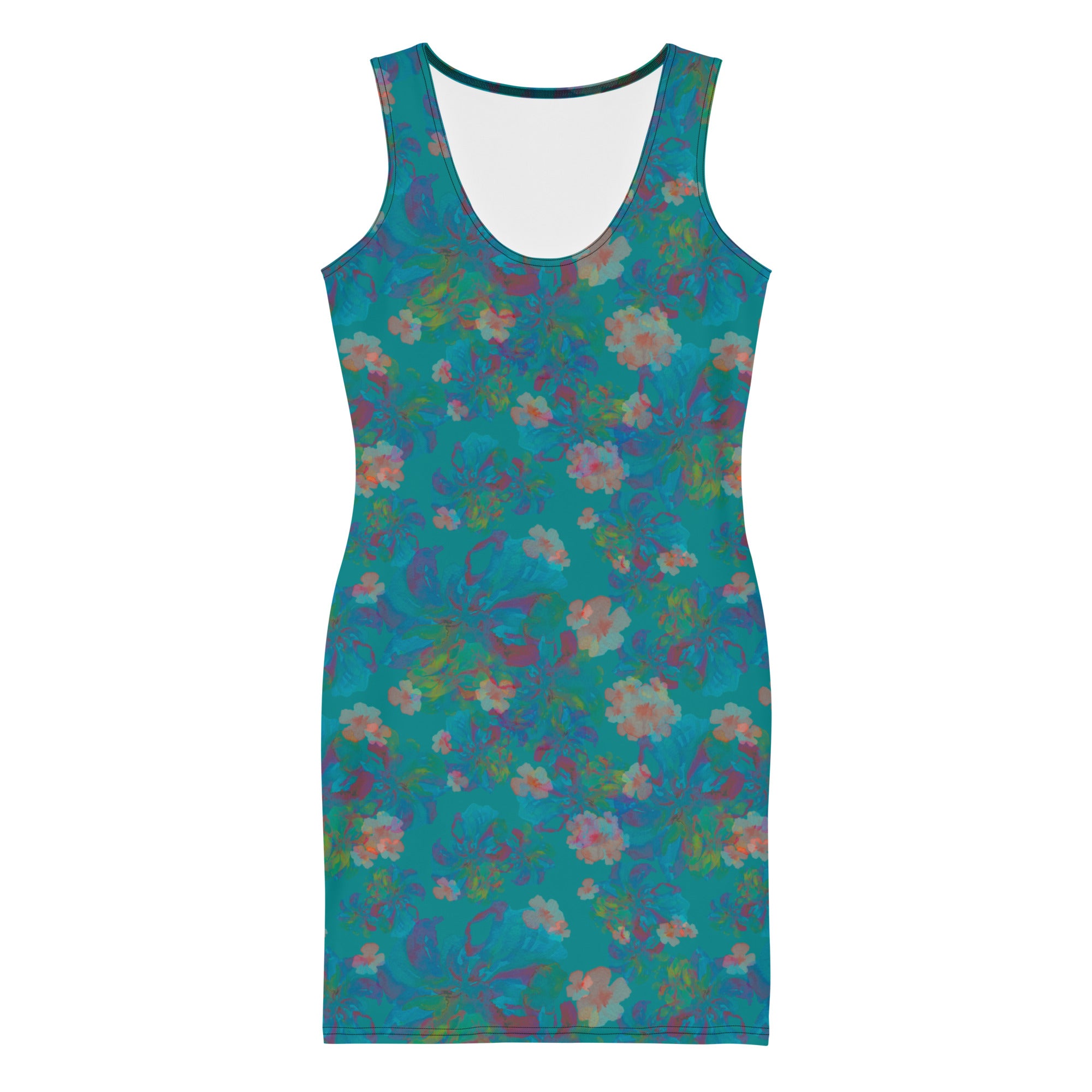 Izel Bodycon Dress in Deep Turquoise M