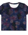 Thalia Cropped T-Shirt in Midnight Blues Klementina