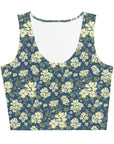 Adela Crop Tank Top in Soft Aegean Klementina