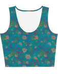 Izel Crop Tank Top in Deep Turquoise Klementina
