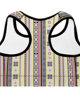 Amira Sports Bra in Grape Lime Klementina