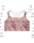 Phoebe Sports Bra in Mauve Klementina