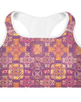Viola Medallion Sports Bra in Rich Berry Klementina
