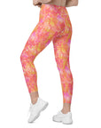Phoebe Crossover Leggings in Pink Lemonade Klementina