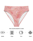 Esper High-Waisted Bikini Bottom in Blush Klementina
