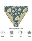 Adela High-Waisted Bikini Bottom in Soft Aegean Klementina