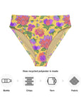 Isabella High-Waisted Bikini Bottom in Tropical Smoothie Klementina