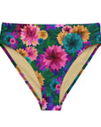 Sophia High-Waisted Bikini Bottom in Passion Fruit Klementina