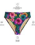 Sophia High-Waisted Bikini Bottom in Passion Fruit Klementina