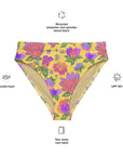 Isabella High-Waisted Bikini Bottom in Tropical Smoothie Klementina