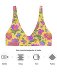 Isabella High-Waisted Bikini Top in Tropical Smoothie Klementina
