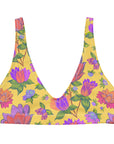 Isabella High-Waisted Bikini Top in Tropical Smoothie Klementina
