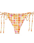 Cerise Bikini Bottom in Sunburst Diamond Klementina
