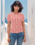 Orabelle Short-Sleeve Top in Primrose Klementina
