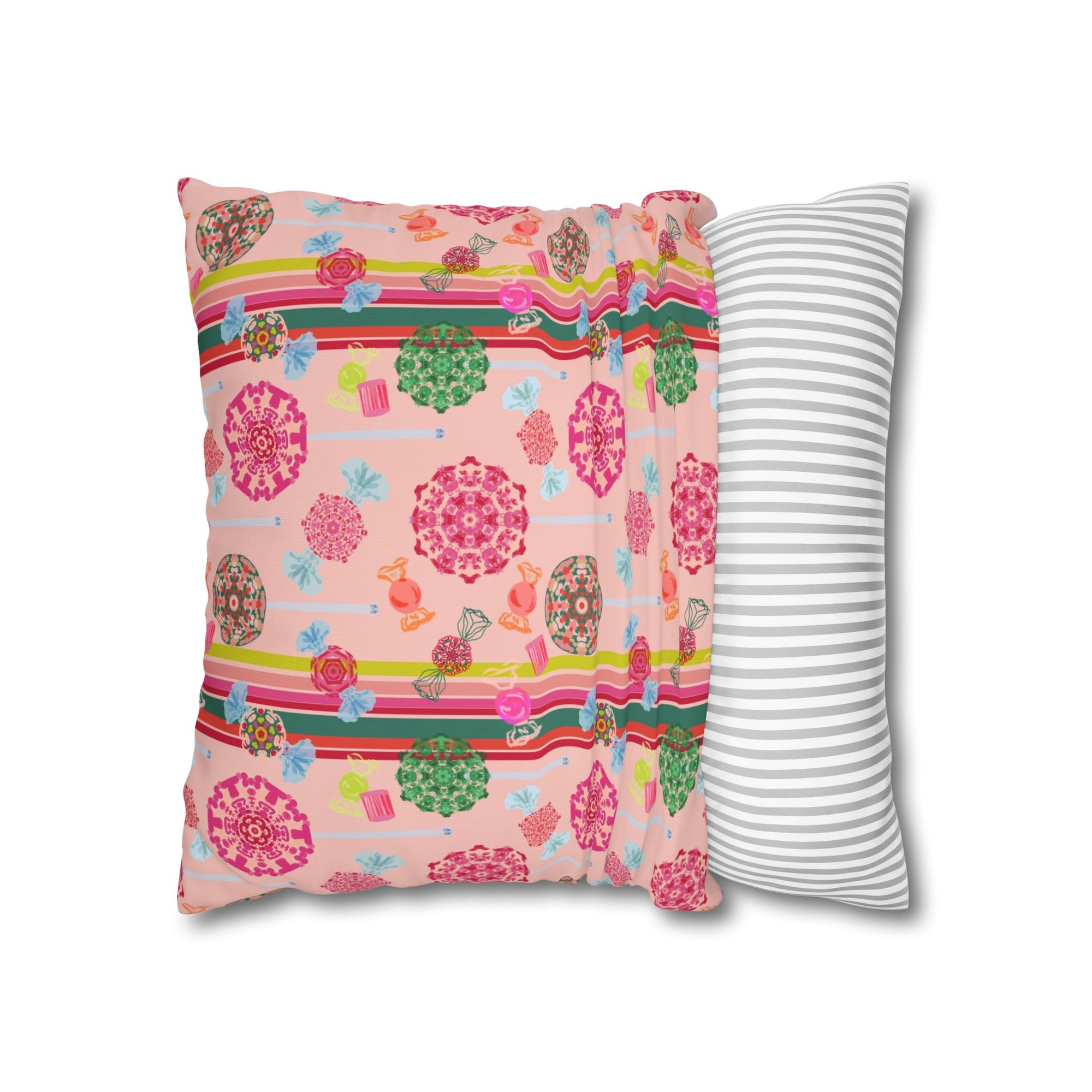 Candy Ornaments Polyester Canvas Pillowcase