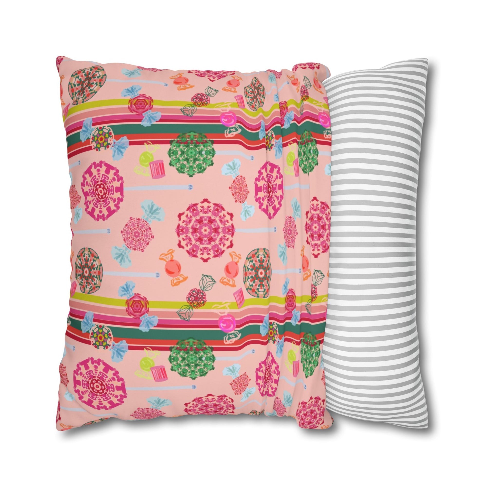 Candy Ornaments Polyester Canvas Pillowcase