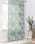 Underwater Blooms Sheer Curtain