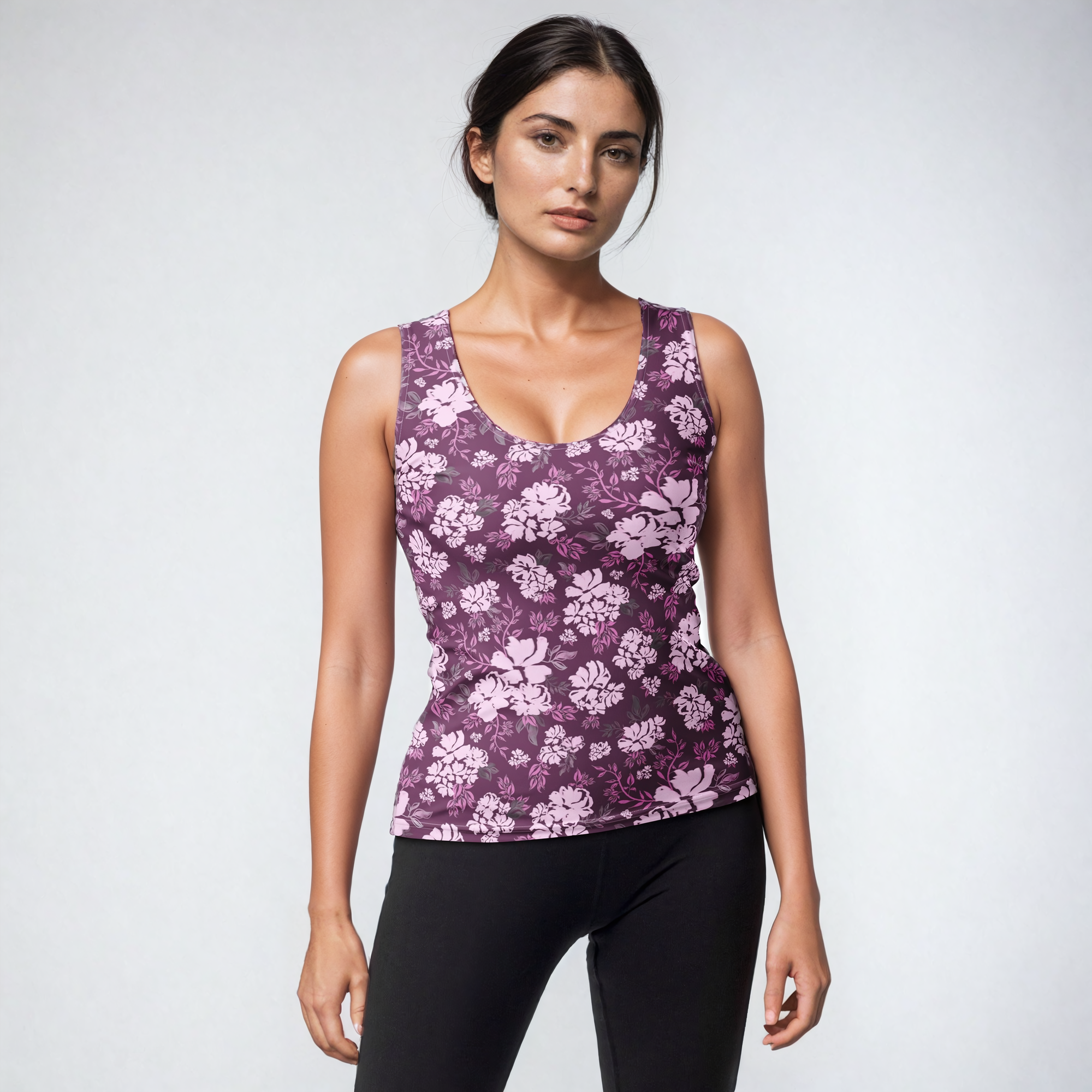 Adela Tank Top in Mulberry Klementina