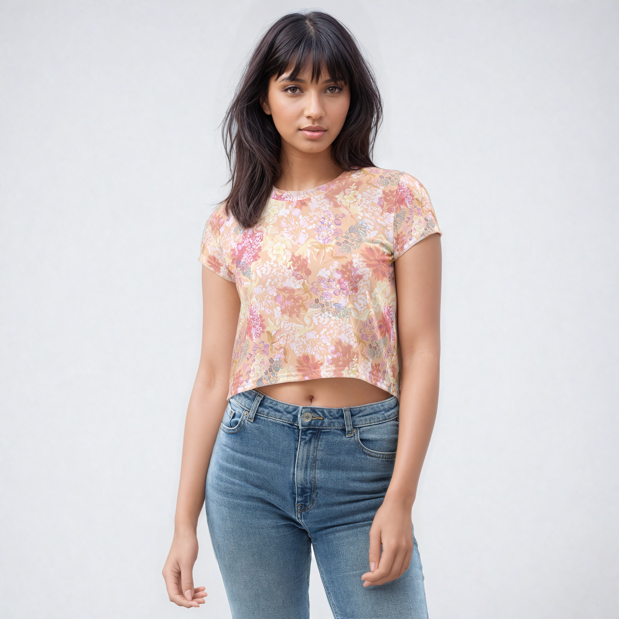 Maylea Cropped T-Shirt in Sweet Endings Klementina