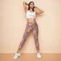 Mila Crossover Leggings in Rosewood Klementina