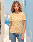 Molly Short-Sleeve Top in Buttercup Klementina