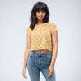 Molly Cropped T-Shirt in Buttercup Klementina