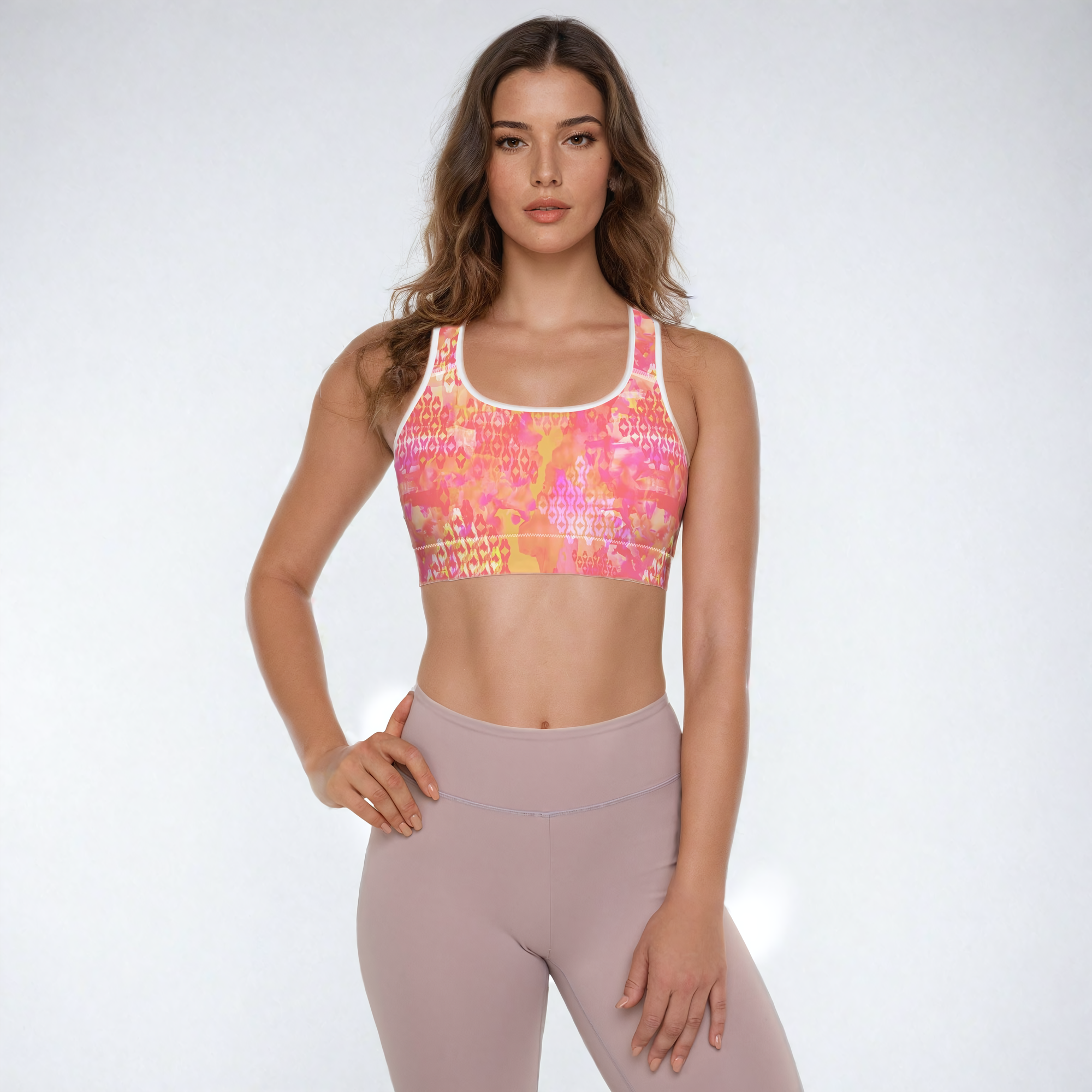 Phoebe Sports Bra in Pink Lemonade Klementina