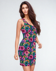 Sophia Bodycon Dress in Passion Fruit Klementina