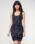 Thalia Bodycon Dress in Midnight Blues Klementina