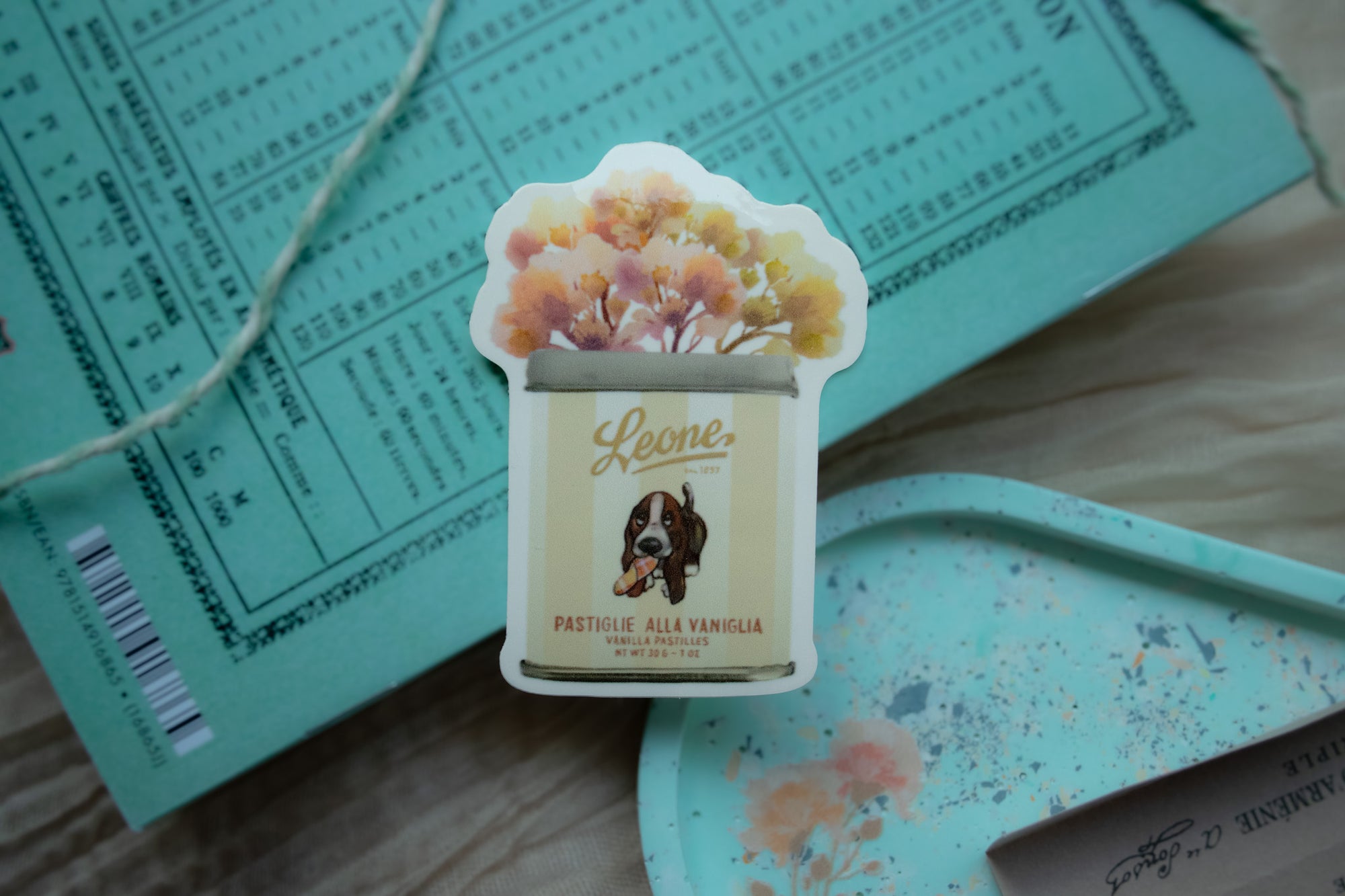 Italian Candy Tin Vinyl Sticker