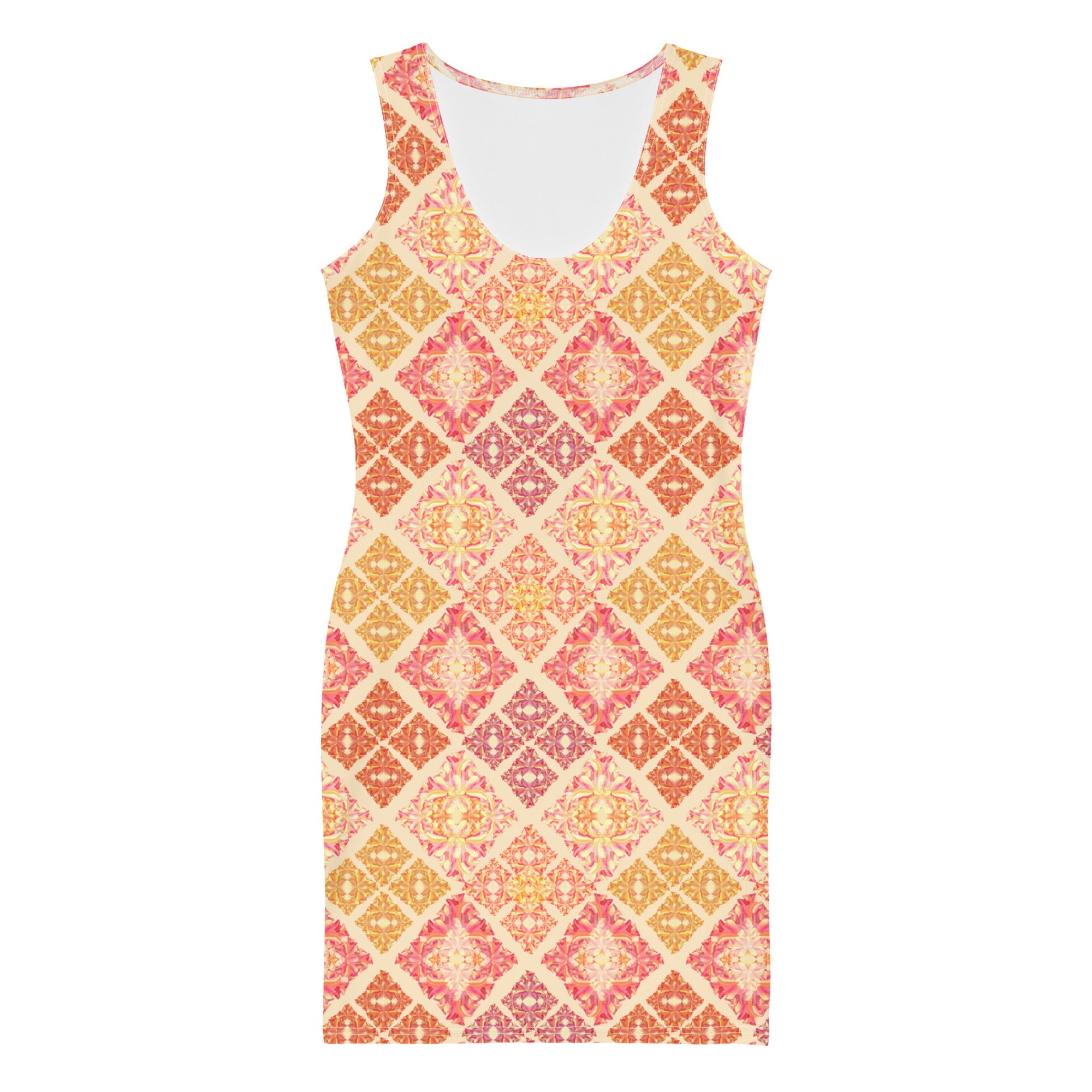 Lucy Bodycon Dress in Peach Smoothie Klementina