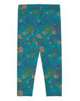 Izel Capri Leggings in Deep Turquoise