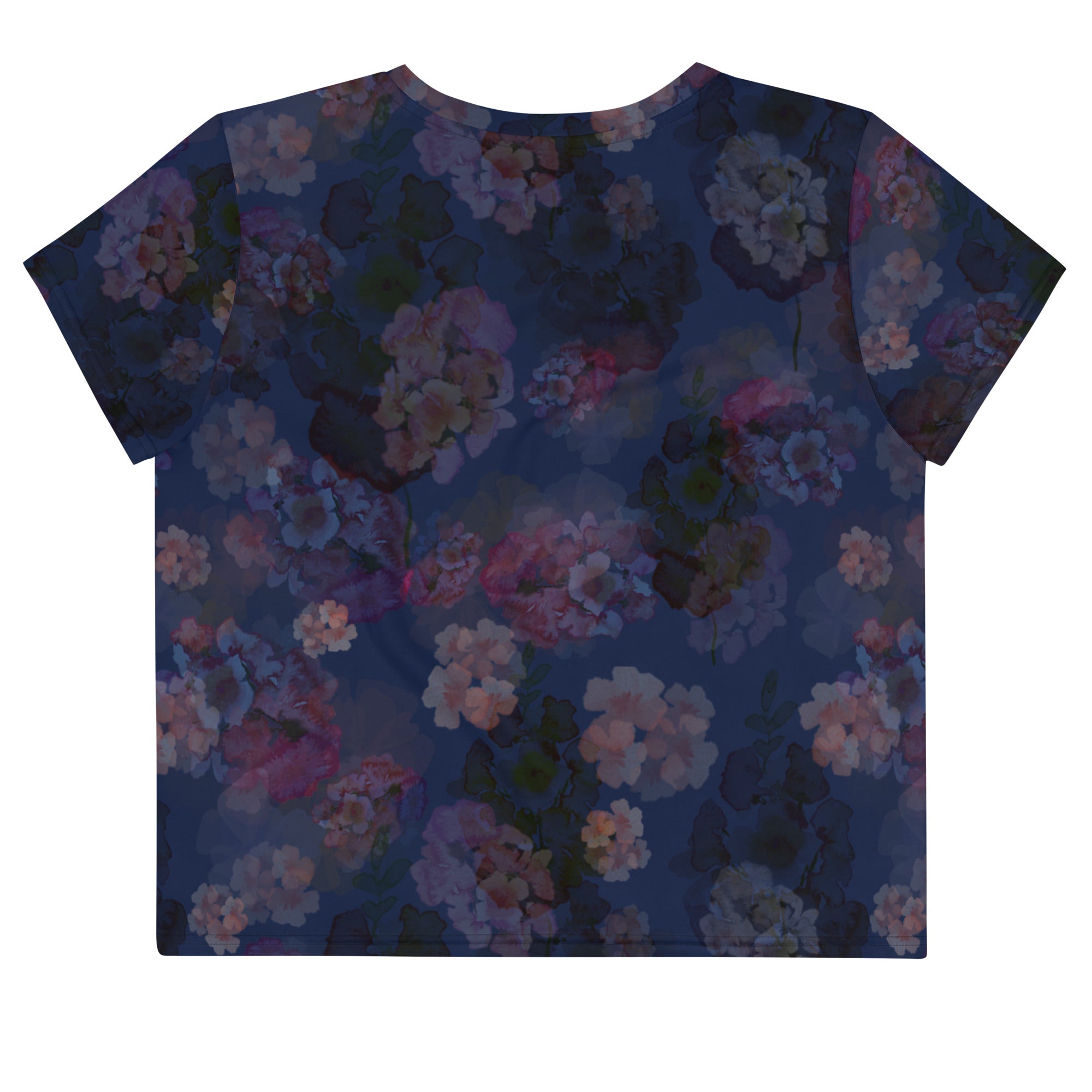 Thalia Cropped T-Shirt in Midnight Blues Klementina