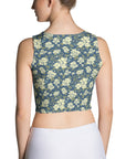 Adela Crop Tank Top in Soft Aegean Klementina