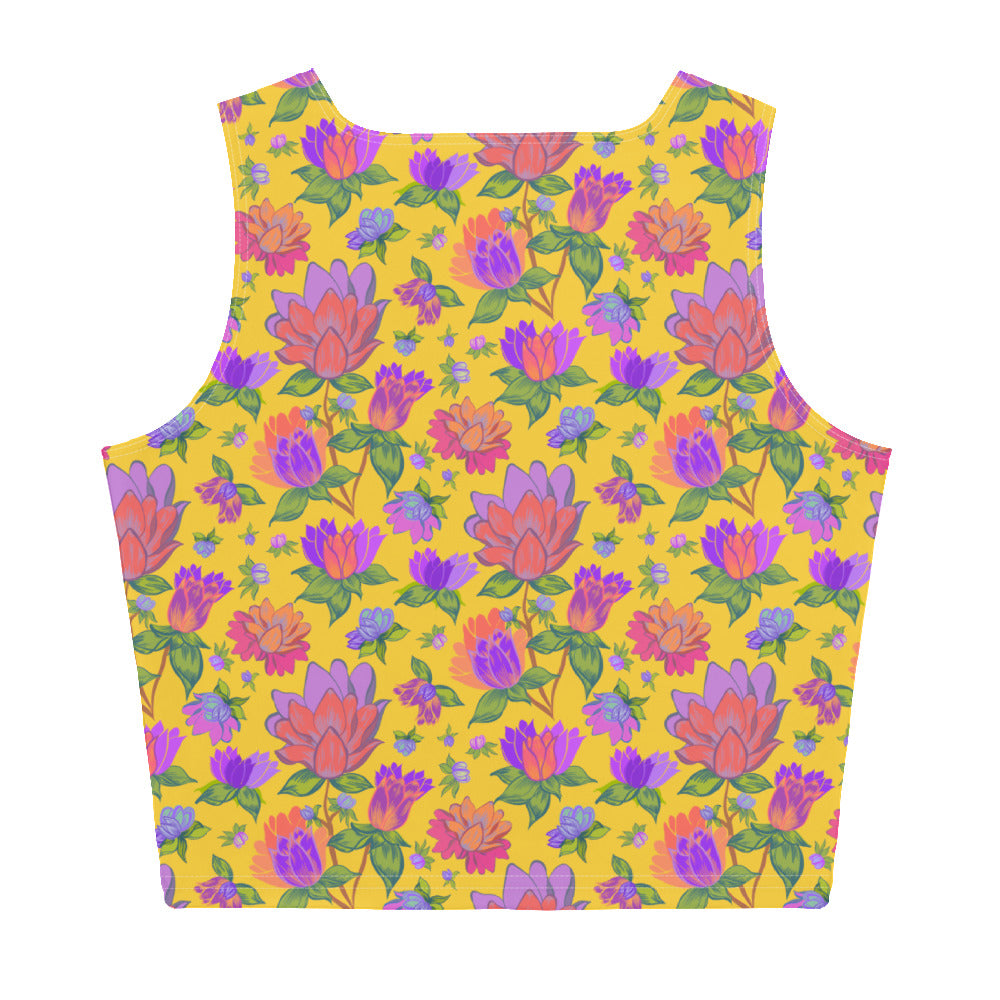 Isabella Crop Tank Top in Tropical Smoothie Klementina