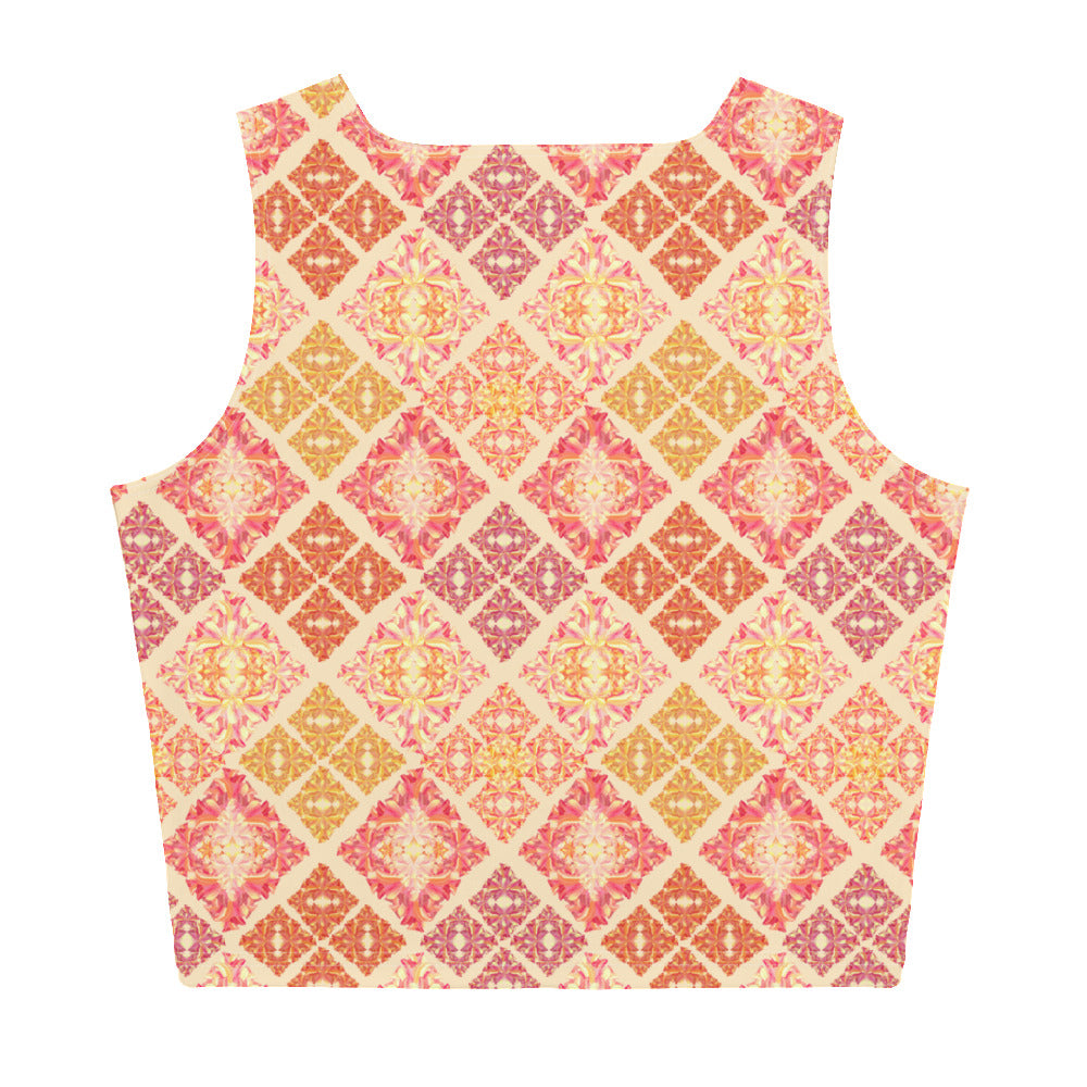 Lucy Crop Tank Top in Peach Smoothie Klementina