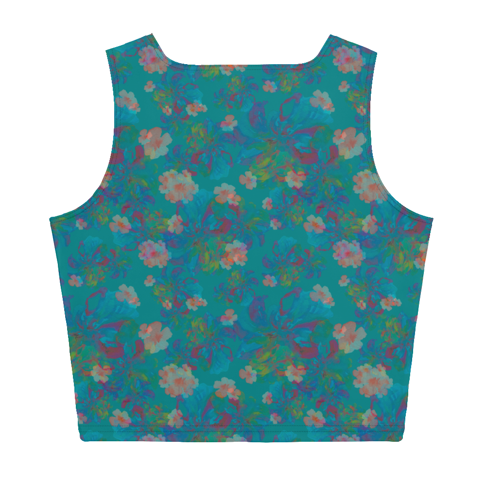 Izel Crop Tank Top in Deep Turquoise Klementina