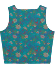 Izel Crop Tank Top in Deep Turquoise Klementina