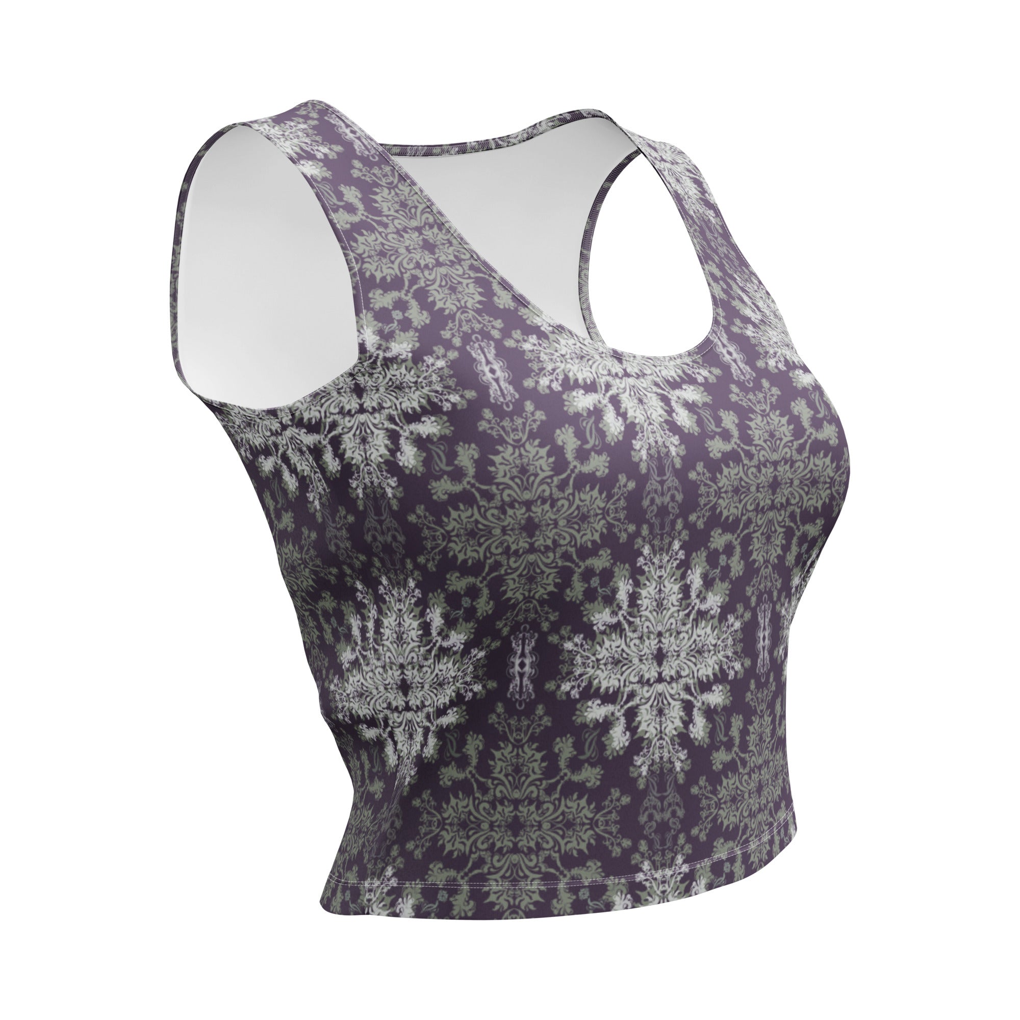 Sitara Crop Tank Top in Purple Haze Klementina