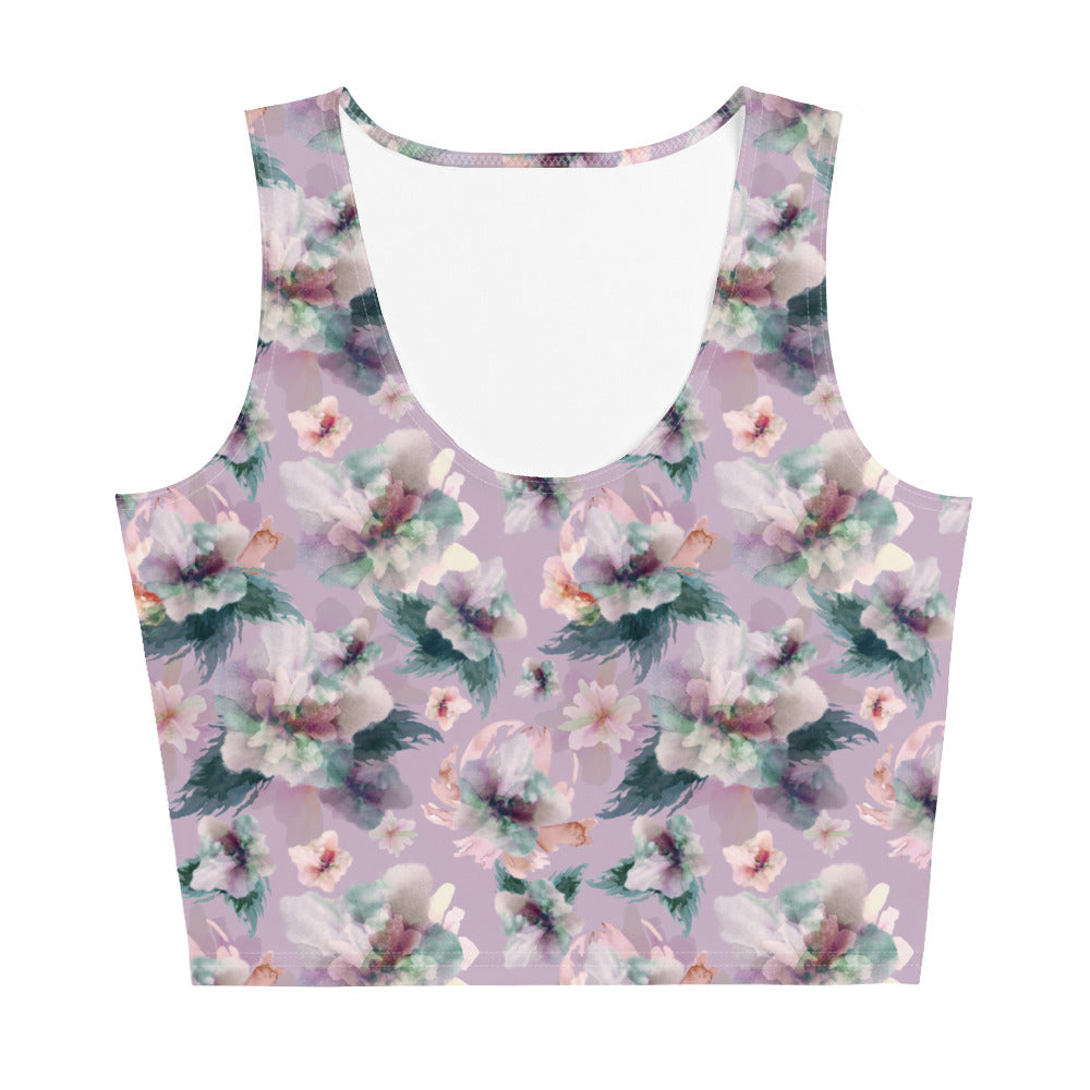 Ella Crop Tank Top in Dusty Plum Klementina