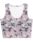 Ella Crop Tank Top in Dusty Plum Klementina