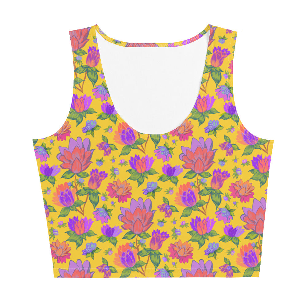 Isabella Crop Tank Top in Tropical Smoothie Klementina