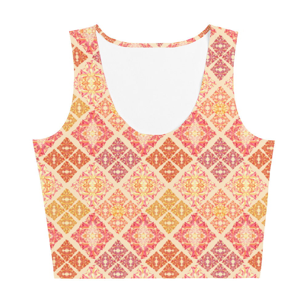 Lucy Crop Tank Top in Peach Smoothie Klementina