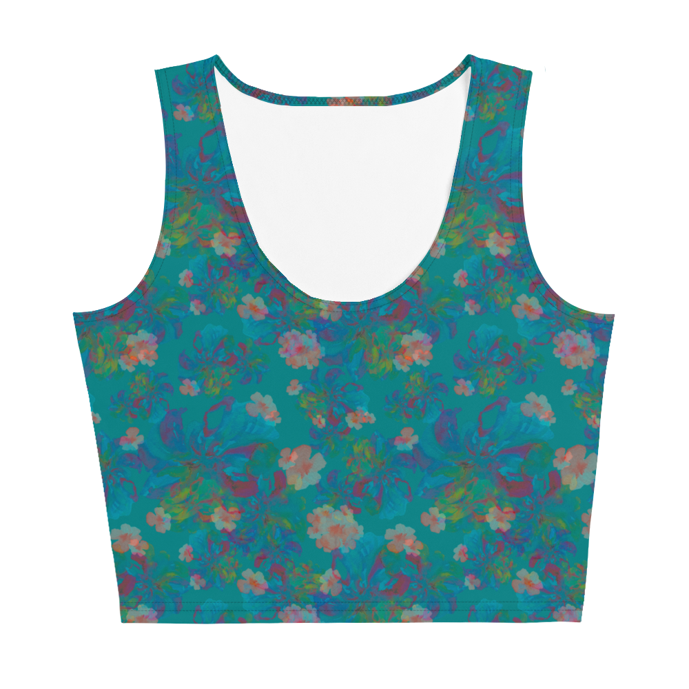 Izel Crop Tank Top in Deep Turquoise Klementina